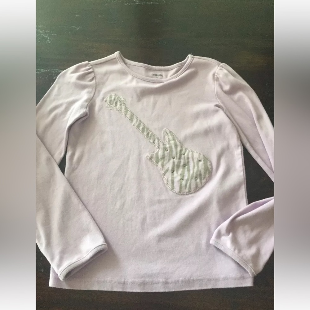 New without tags Gymboree Lavender Guitar Top Size 12